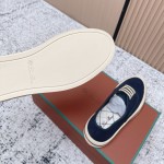 Loro Piana Nantucket Walk Sneaker FAR1445 W000 Blue Navy luxury canvas sneaker for men and women