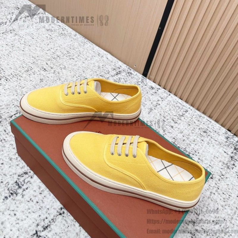 Loro Piana Nantucket Walk Sneaker FAR1445 20I8 Minty Lemon luxury canvas resort sneakers