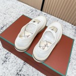 Loro Piana Nantucket Walk Sneaker FAR1445 A018 Natural White luxury summer canvas sneakers