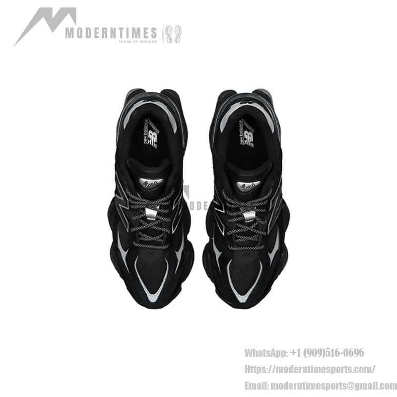 New Balance 9060 U9060FOS Black Reflective unisex chunky sneakers with ABZORB cushioning