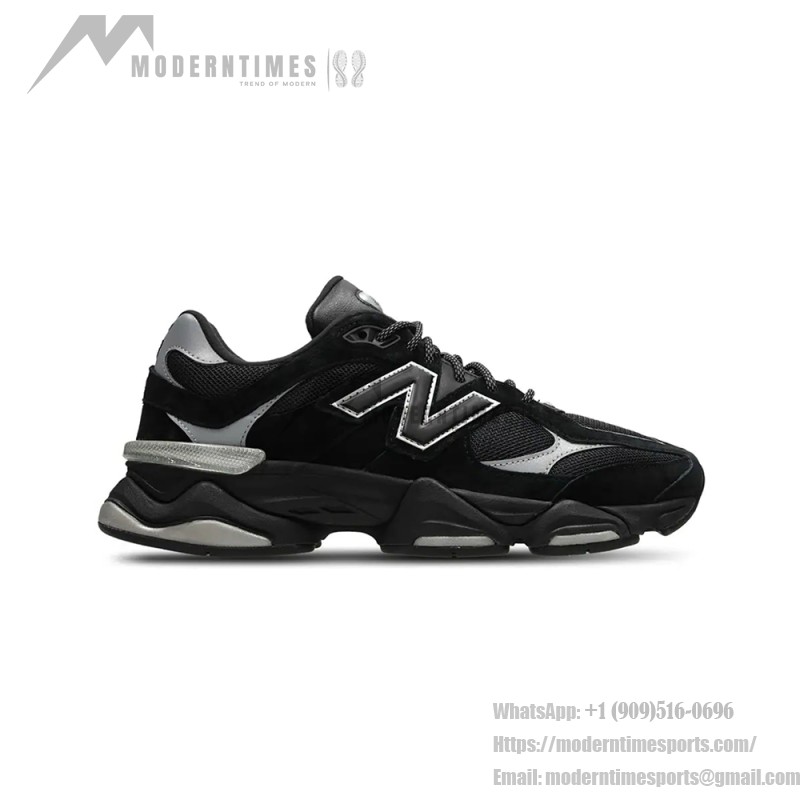 New Balance 9060 U9060FOS Black Reflective unisex chunky sneakers with ABZORB cushioning
