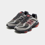 New Balance 9060 U9060JBO Grau Schwarz Rot – Unisex Chunky Retro Lifestyle Sneaker mit ABZORB Komfort