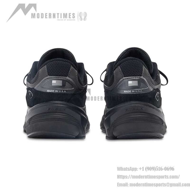 New Balance 990V6 U990BB6 Black Black unisex sneakers with FuelCell cushioning