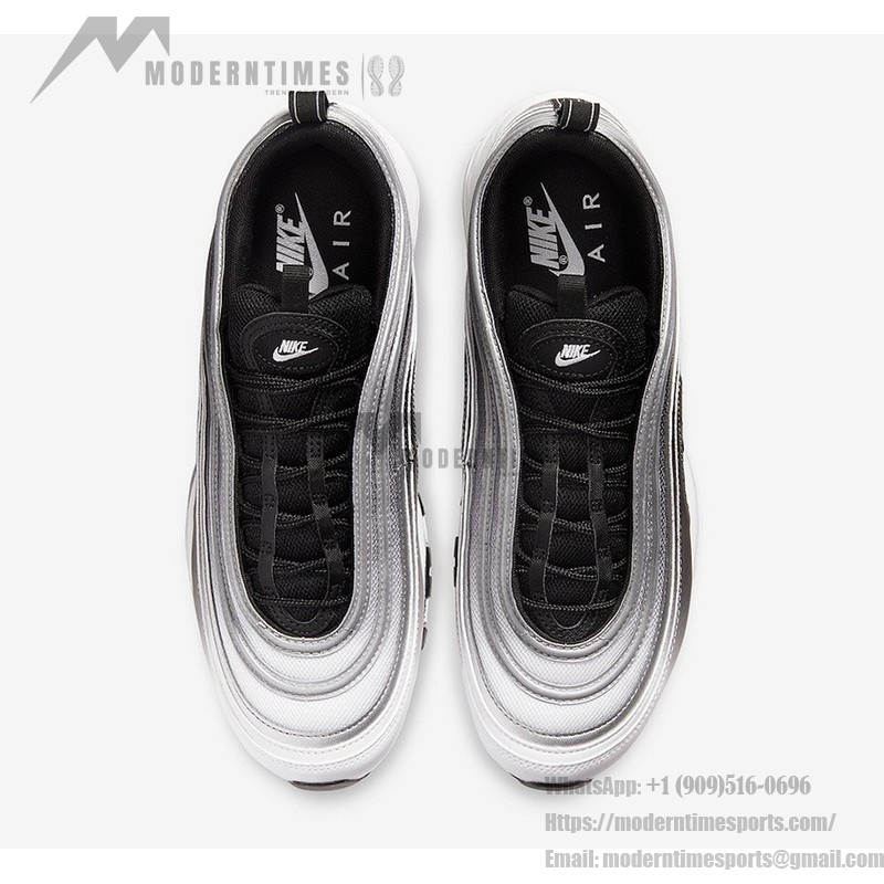 Nike Air Max 97 "Gradient Fade" 921826-016 - Gradient Black-to-White Sneakers Nike Air Max 97 Gradient Fade 921826-016 Black-to-White Gradient Sneakers with Air Cushioning