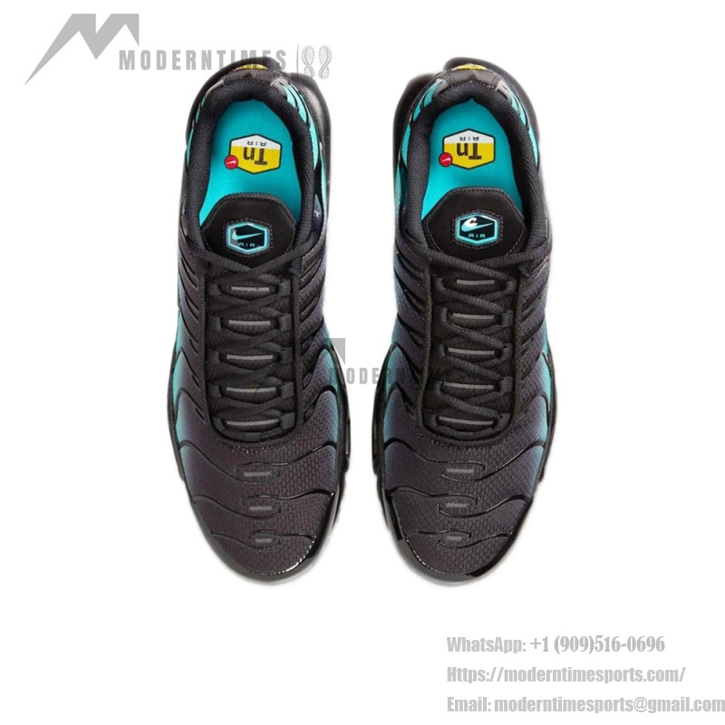 Nike Air Max Plus DM0032-016 Black Aurora Green TN sneakers for cyber streetwear outfits