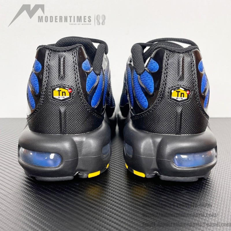 Nike Air Max Plus DM0032-041 Black Blue Crystal TN sneakers for reflective streetwear outfits