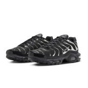 Nike Air Max Plus HJ9743-001 Black Metallic Silver TN Sneakers – Chrome Shadow Streetwear Shoes for Men