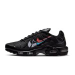 Nike Air Max Plus FJ4224-001 Black Multi Swoosh TN sneakers with layered logo streetwear styling