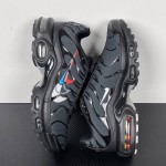 Nike Air Max Plus FJ4224-001 Black Multi Swoosh TN sneakers with layered logo streetwear styling