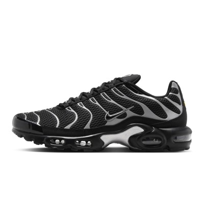 Nike Air Max Plus HQ3029-001 Black Reflective Metallic Silver TN Sneakers – Reflective Streetwear Shoes for Men