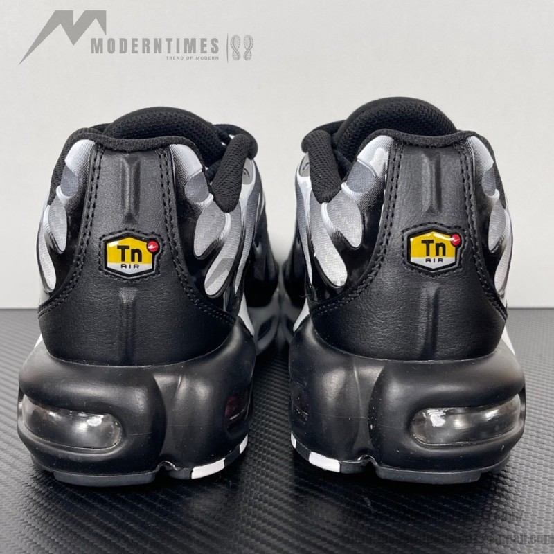 Nike Air Max Plus DM0032-003 Black White Gradient TN sneakers with monochrome streetwear styling