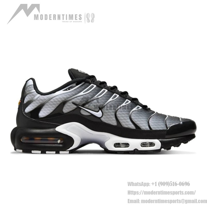 Nike Air Max Plus DM0032-003 Black White Gradient TN sneakers with monochrome streetwear styling