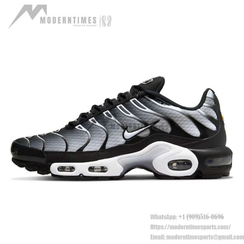 Nike Air Max Plus DM0032-003 Black White Gradient TN sneakers with monochrome streetwear styling