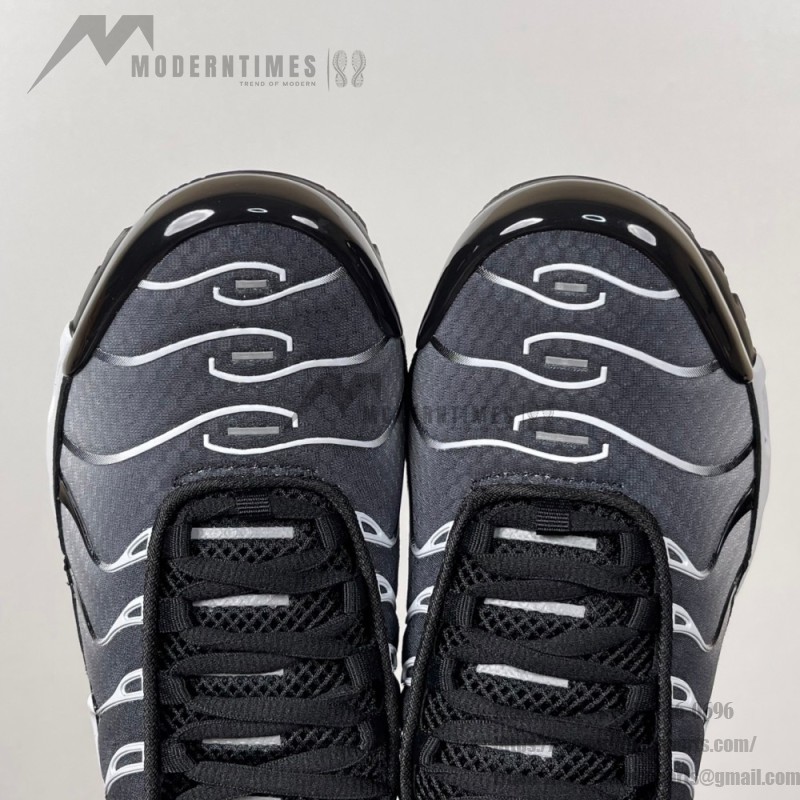 Nike Air Max Plus DM0032-003 Black White Gradient TN sneakers with monochrome streetwear styling