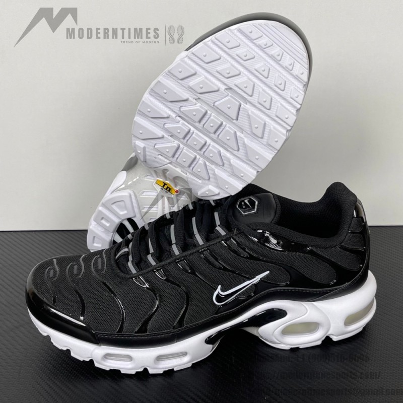 Nike Air Max Plus DM2362-001 Black White Reverse Gradient TN sneakers with monochrome streetwear styling