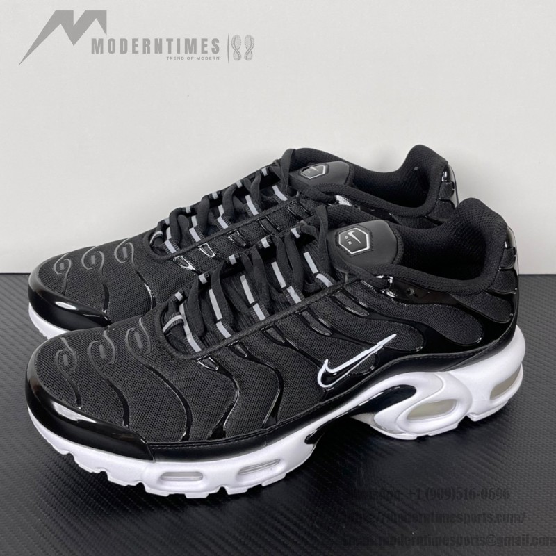 Nike Air Max Plus DM2362-001 Black White Reverse Gradient TN sneakers with monochrome streetwear styling