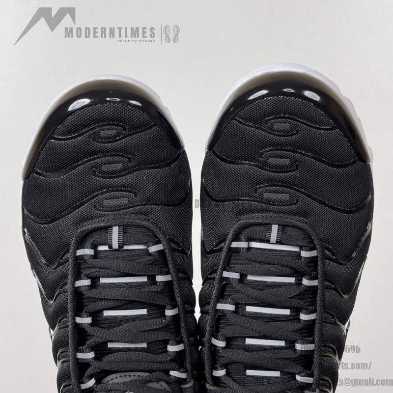 Nike Air Max Plus DM2362-001 Black White Reverse Gradient TN sneakers with monochrome streetwear styling