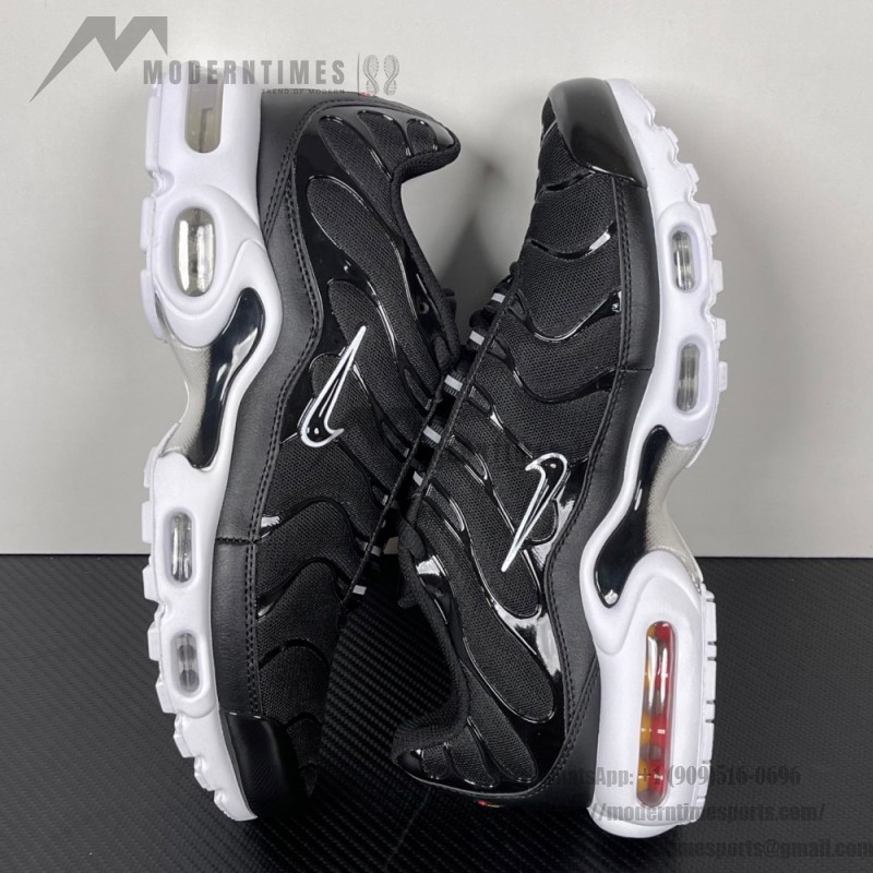 Nike Air Max Plus DM2362-001 Black White Reverse Gradient TN sneakers with monochrome streetwear styling