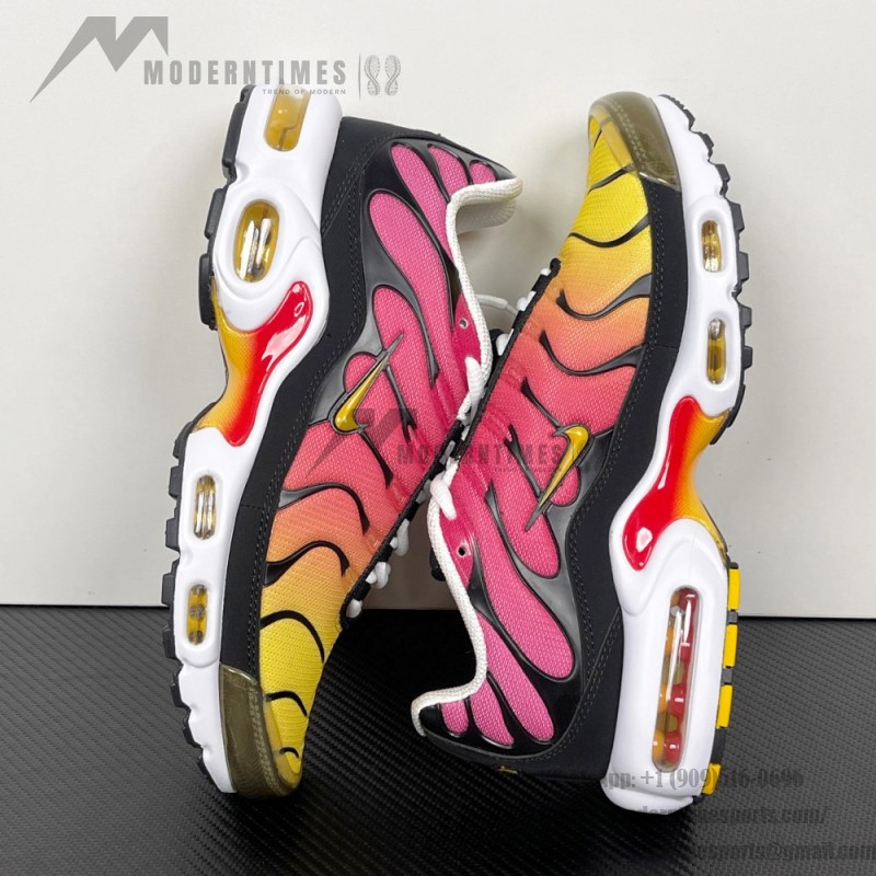 Nike Air Max Plus DX0755-600 Gold Raspberry Red TN sneakers for sunset streetwear outfits