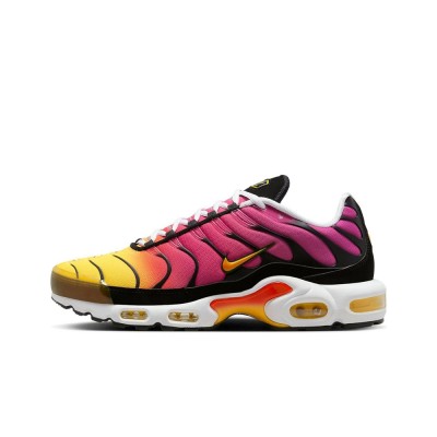 Nike Air Max Plus DX0755-600 Gold Raspberry Red TN Sneakers – Sunset Gradient Streetwear Shoes for Men