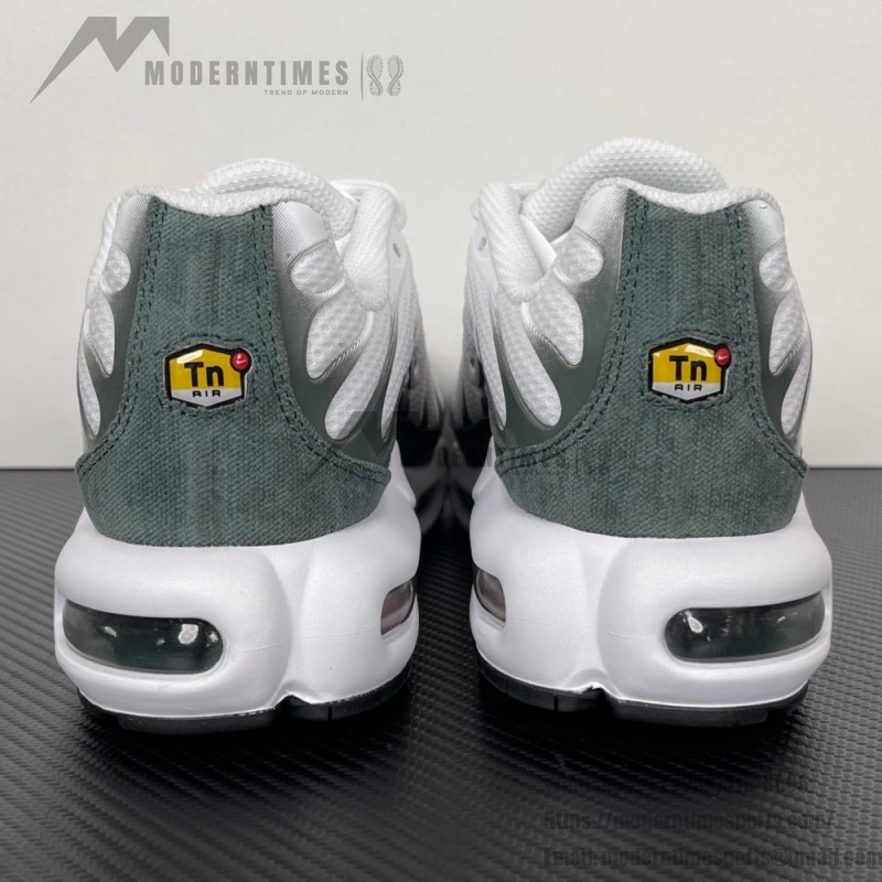 Nike Air Max Plus Premium FV6057-100 White Vintage Green TN sneakers with retro lifestyle design