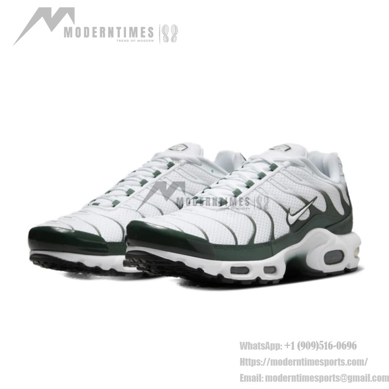 Nike Air Max Plus Premium FV6057-100 White Vintage Green TN sneakers with retro lifestyle design