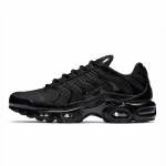 Nike Air Max Plus 604133-050 Triple Black TN sneakers with all-black streetwear styling
