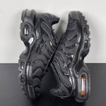 Nike Air Max Plus 604133-050 Triple Black TN sneakers with all-black streetwear styling