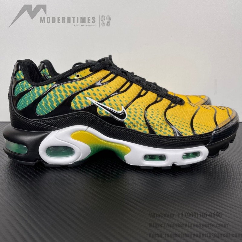 Nike Air Max Plus IB7671-700 Varsity Maize Pine Green TN sneakers with tropical streetwear design