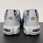 Nike Air Max Plus White Pure Platinum TN sneakers with monochrome streetwear design