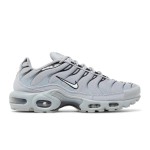 Nike Air Max Plus White Pure Platinum TN sneakers with monochrome streetwear design