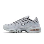 Nike Air Max Plus White Pure Platinum TN sneakers with monochrome streetwear design