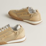 Hermes Jet sneakers women yellow Jaune Calisson Jaune Malawi side view