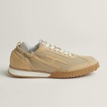 Hermes Jet sneakers women yellow Jaune Calisson Jaune Malawi side view