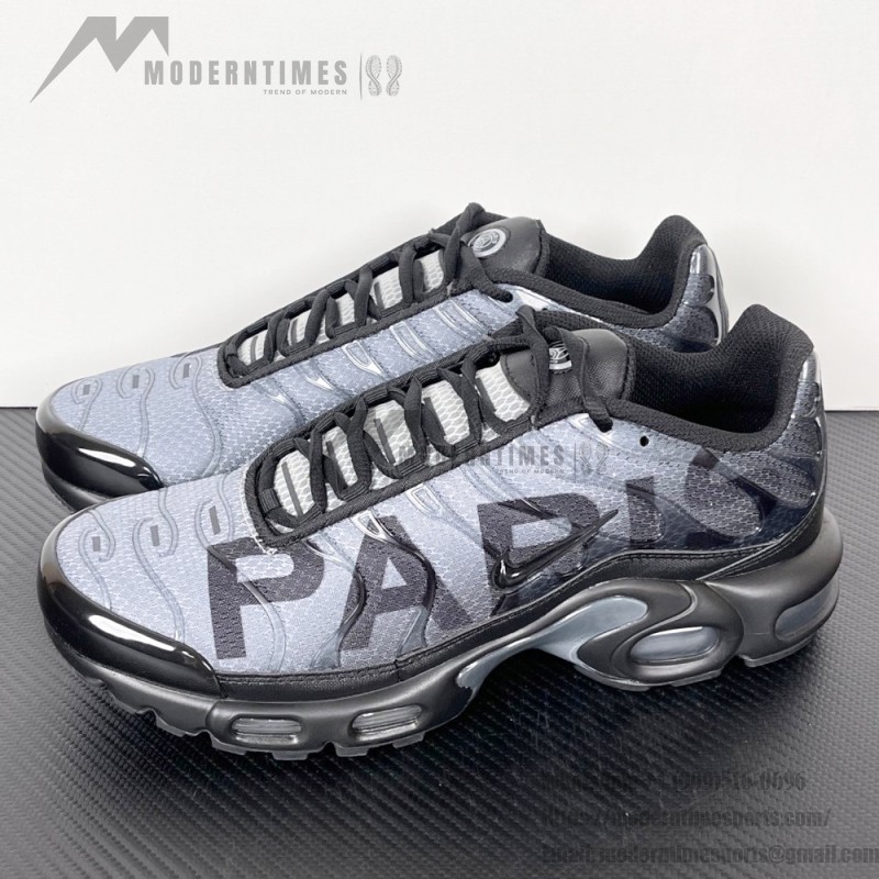 PSG x Nike Air Max Plus IB2253-001 Paris Techwear TN sneakers for football streetwear outfits