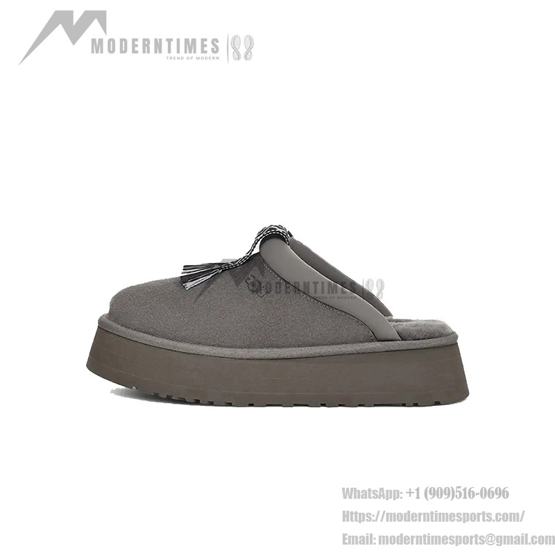 UGG レディース タズル スリッパ チャコール 1152677 UGG レディース タズル スリッパ チャコール 1152677 タッセル付き