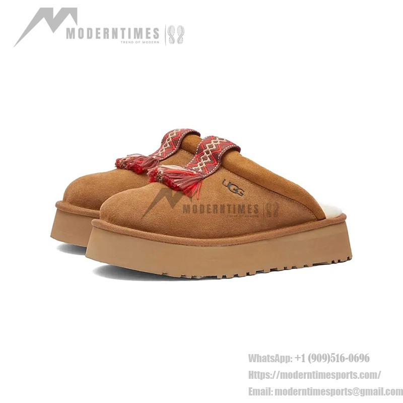 UGG レディース タズル スリッパ チェスナット - 快適なシープスキンプラットフォームスリッパ UGG レディース タズル スリッパ チェスナット 1152677 - シープスキンプラットフォームスリッパ
