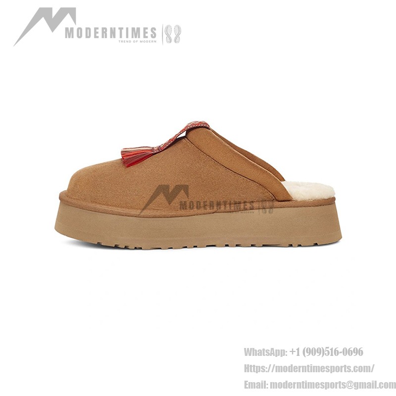 UGG レディース タズル スリッパ チェスナット - 快適なシープスキンプラットフォームスリッパ UGG レディース タズル スリッパ チェスナット 1152677 - シープスキンプラットフォームスリッパ