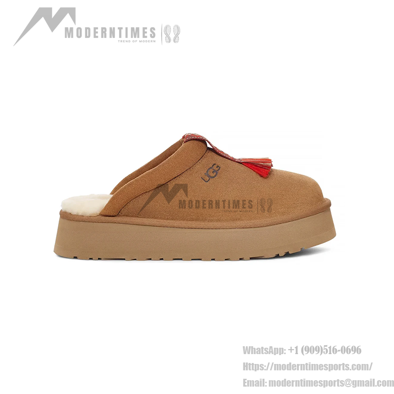 UGG レディース タズル スリッパ チェスナット - 快適なシープスキンプラットフォームスリッパ UGG レディース タズル スリッパ チェスナット 1152677 - シープスキンプラットフォームスリッパ