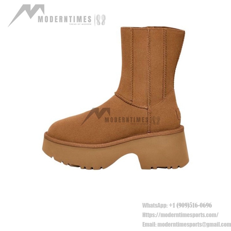 UGG クラシック ツイン シーム ニューハイツ プラットフォーム ブーツ - チェスナット 1158313 UGG レディース クラシック ツイン シーム ニューハイツ プラットフォーム ブーツ チェスナット