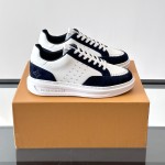LV Trainer 2.0 White Navy Sneakers Louis Vuitton Trainer 2.0 White & Navy Blue Luxury Sneakers for Men & Women