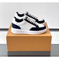 Louis Vuitton Trainer 2.0 White & Navy Blue Casual Sneakers | Luxury Fashion for Men & Women