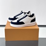 LV Trainer 2.0 White Navy Sneakers Louis Vuitton Trainer 2.0 White & Navy Blue Luxury Sneakers for Men & Women