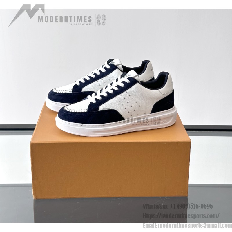 LV Trainer 2.0 White Navy Sneakers Louis Vuitton Trainer 2.0 White & Navy Blue Luxury Sneakers for Men & Women