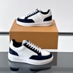 LV Trainer 2.0 White Navy Sneakers Louis Vuitton Trainer 2.0 White & Navy Blue Luxury Sneakers for Men & Women