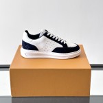 LV Trainer 2.0 White Navy Sneakers Louis Vuitton Trainer 2.0 White & Navy Blue Luxury Sneakers for Men & Women