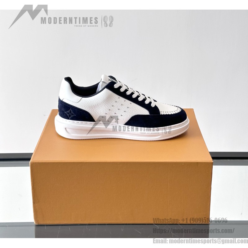 LV Trainer 2.0 White Navy Sneakers Louis Vuitton Trainer 2.0 White & Navy Blue Luxury Sneakers for Men & Women