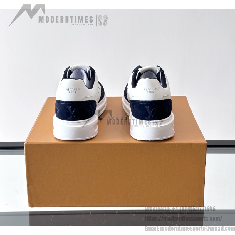 LV Trainer 2.0 White Navy Sneakers Louis Vuitton Trainer 2.0 White & Navy Blue Luxury Sneakers for Men & Women