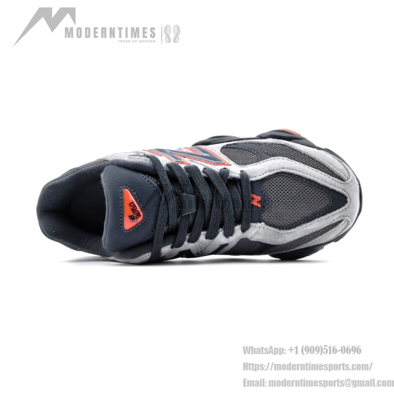 New Balance 9060 U9060JBO Grey Black Red unisex chunky retro sneakers