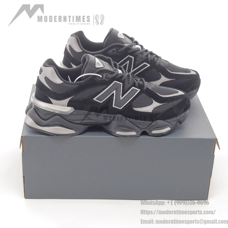 New Balance 9060 U9060FOS Black Reflective unisex chunky sneakers with ABZORB cushioning